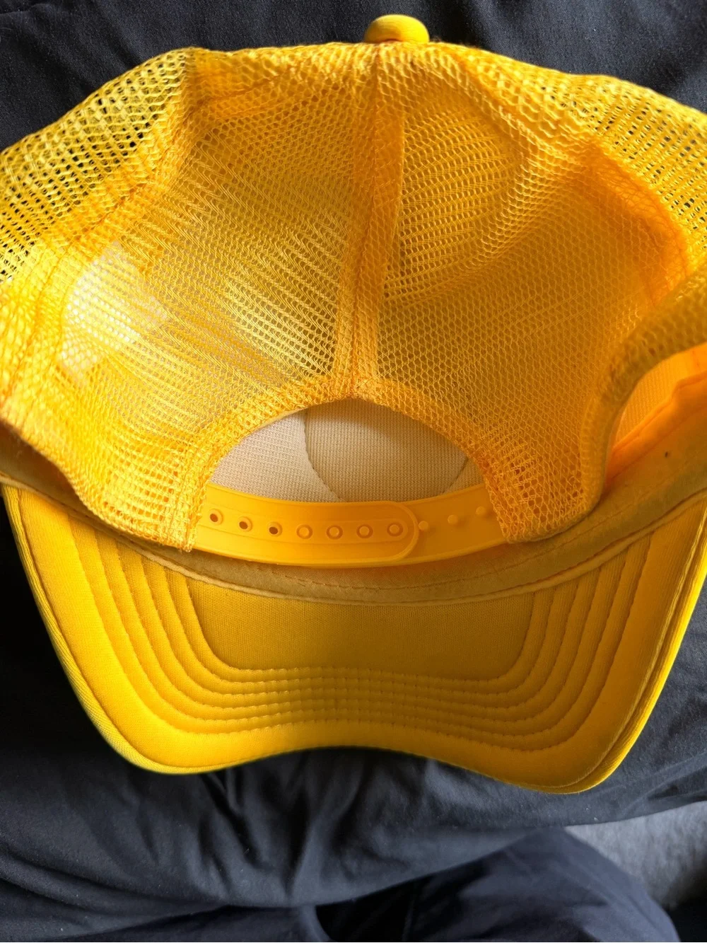 Yellow Smiley Face Trucker Hat